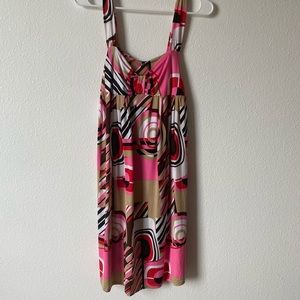 Geometric babydoll dress